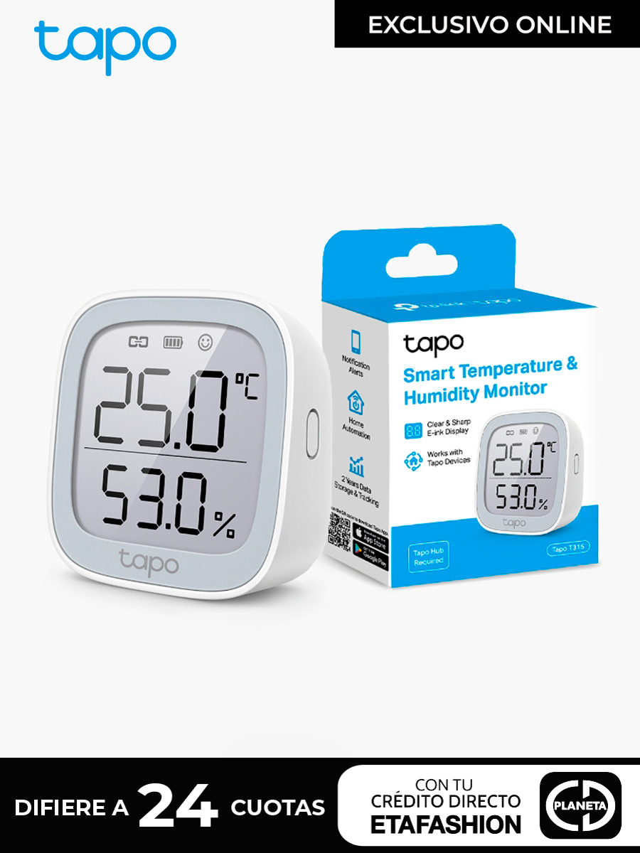 Sensor Inteligente de temperatura y humedad Tapo T315 TP-Link, TECNOLOGÍA  DOMOTICA SEGURIDAD, SEGURIDAD, DOMOTICA, TECNOLOGÍA, ELECTRONICA