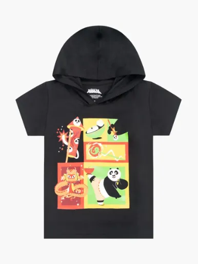 Camiseta con capucha Kunfu Panda - Preescolar