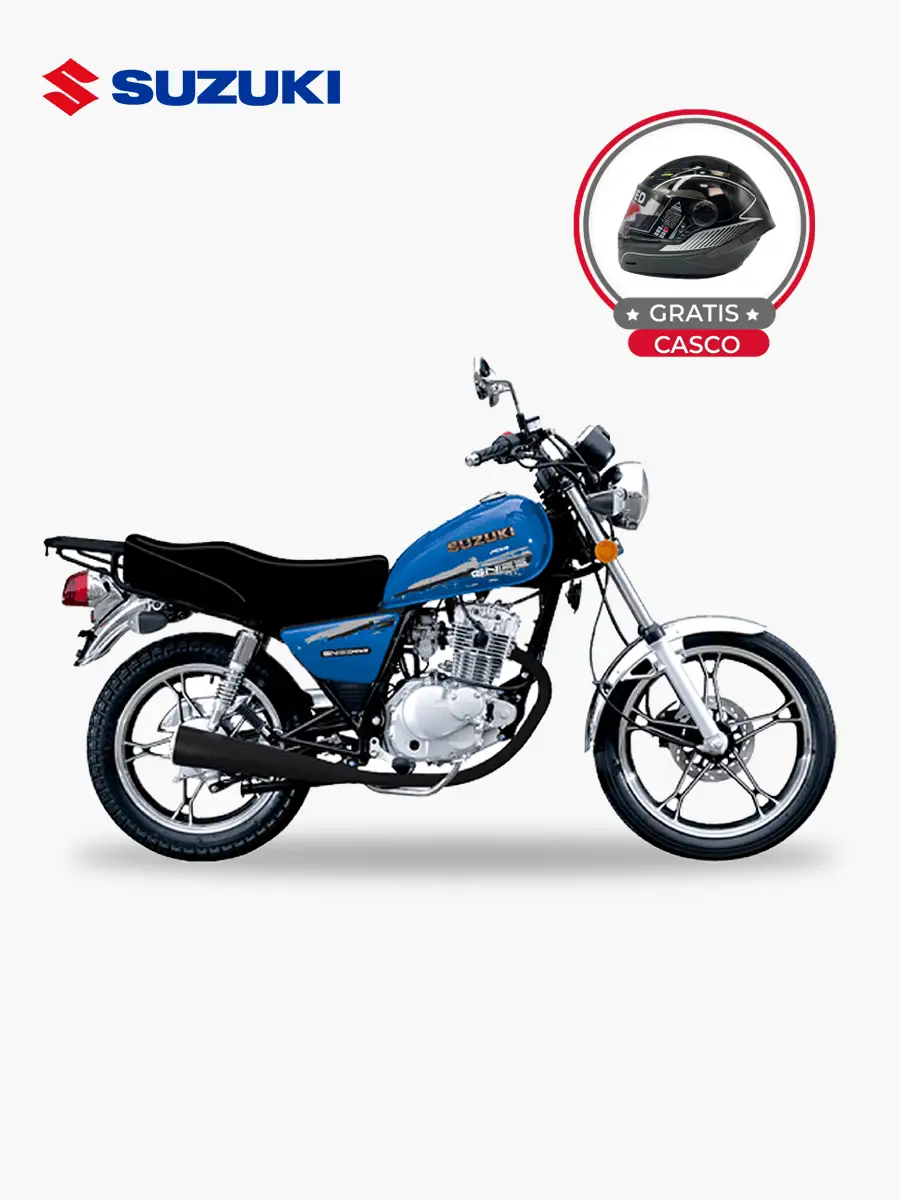 Suzuki GN-125 - 125 cc - Moto a <em class="search-results-highlight">Gasolina</em>  5 Velocidades | Azul