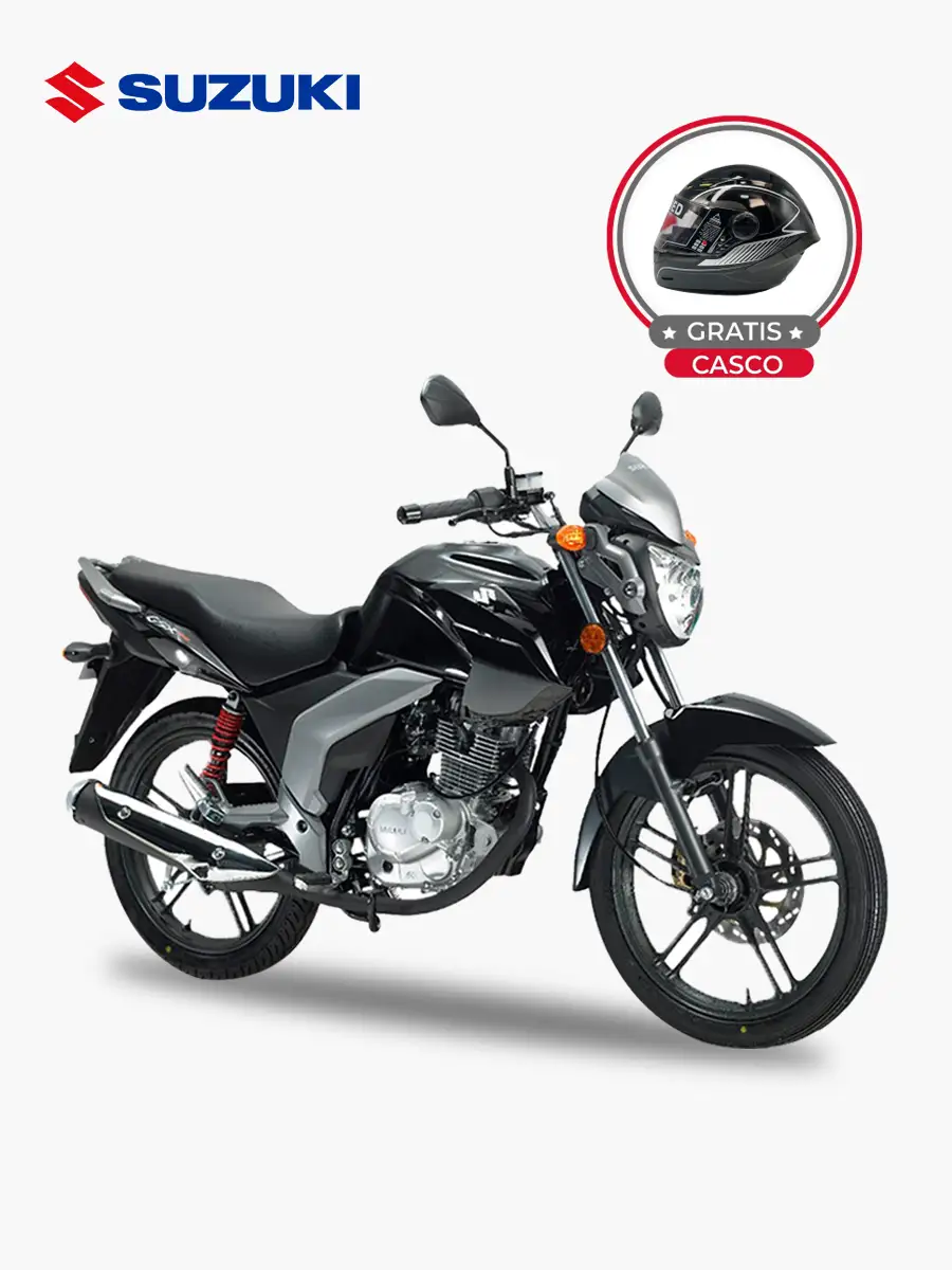 Suzuki GSX 125 - 125 cc  - Moto a Gasolina 5 Velocidades | Negro