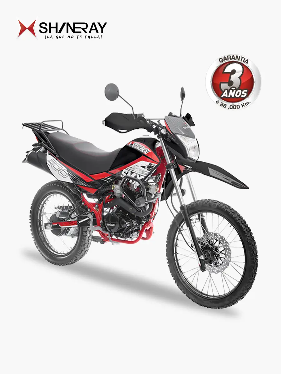 Shineray SMX-8 - 200 cc - Moto a Gasolina | Negro