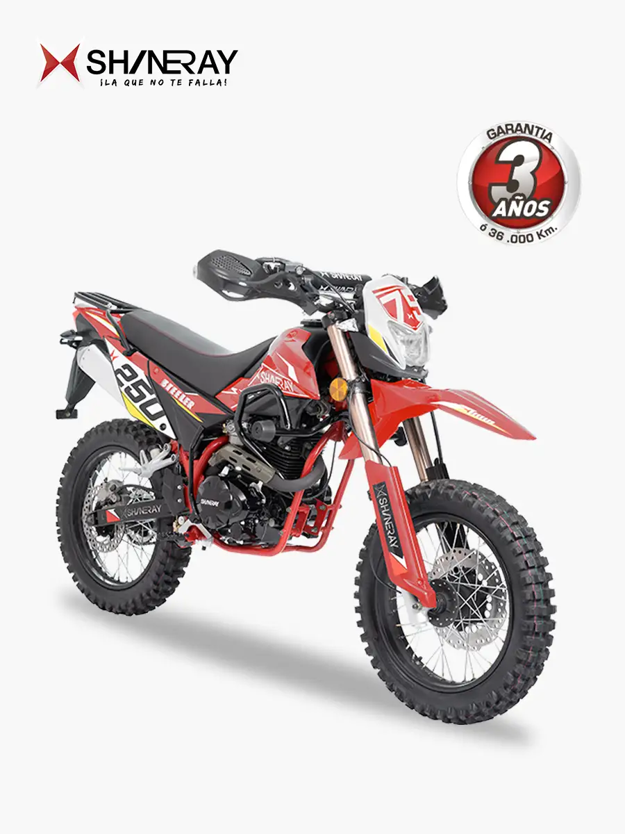 Shineray Steeler XY250-18D - 250 cc - Moto a Gasolina | Rojo