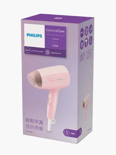 Secador de cabello plegable Philips EssentialCare | Rosado