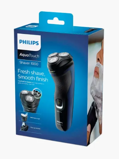 Afeitadora Eléctrica en seco  y húmedo <em class="search-results-highlight">Philips</em> | Negro