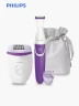 Depiladora con cable compacta Philips Satinelle Essential | Morado con blanco