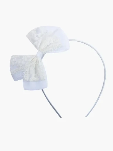 Diadema con Lazo de Encaje