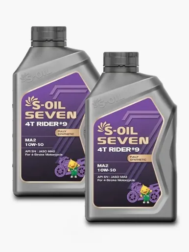 S-oil Seven Set X2 Aceite para Moto 4 Tiempos Rinder #5 (SM/MA) 20W-50 | 1 Litro