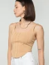 Top corsetero con costuras - Taxi