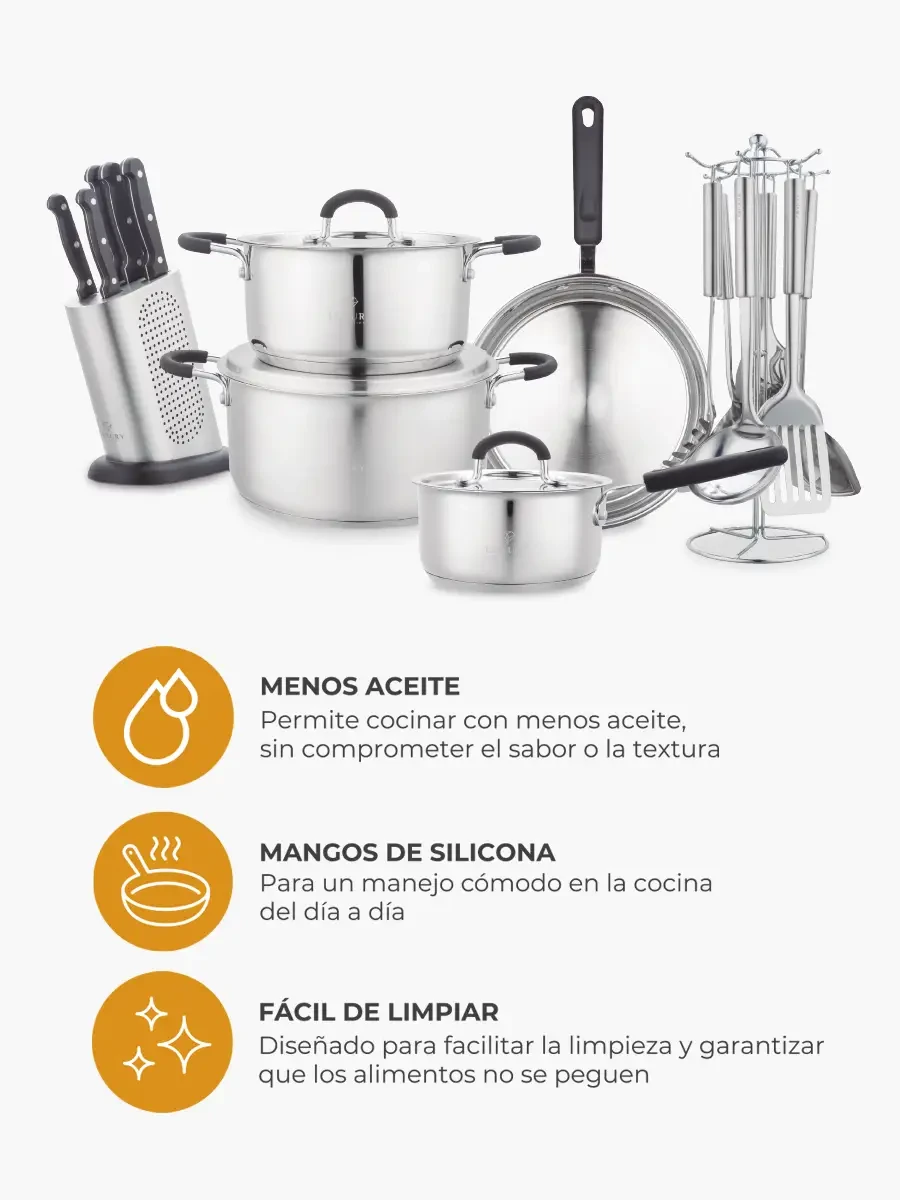 Set de Ollas Luxury 9 Piezas