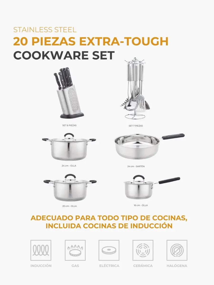 Set de Ollas Luxury 9 Piezas