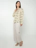 Blusa con Alforzas Frontales