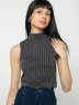 Top crop de cuello alto - Taxi