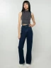 Top crop de cuello alto - Taxi