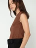 Blusa Sin Mangas Con Cuello En U - Labelle