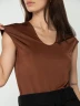 Blusa Sin Mangas Con Cuello En U - Labelle
