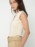 Blusa Sin Mangas Con Cuello En U - Labelle