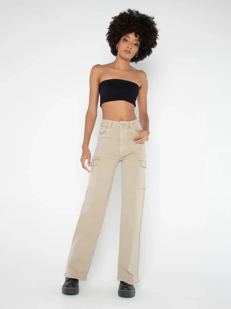 Pantalón Cargo Wide Leg - Bonage