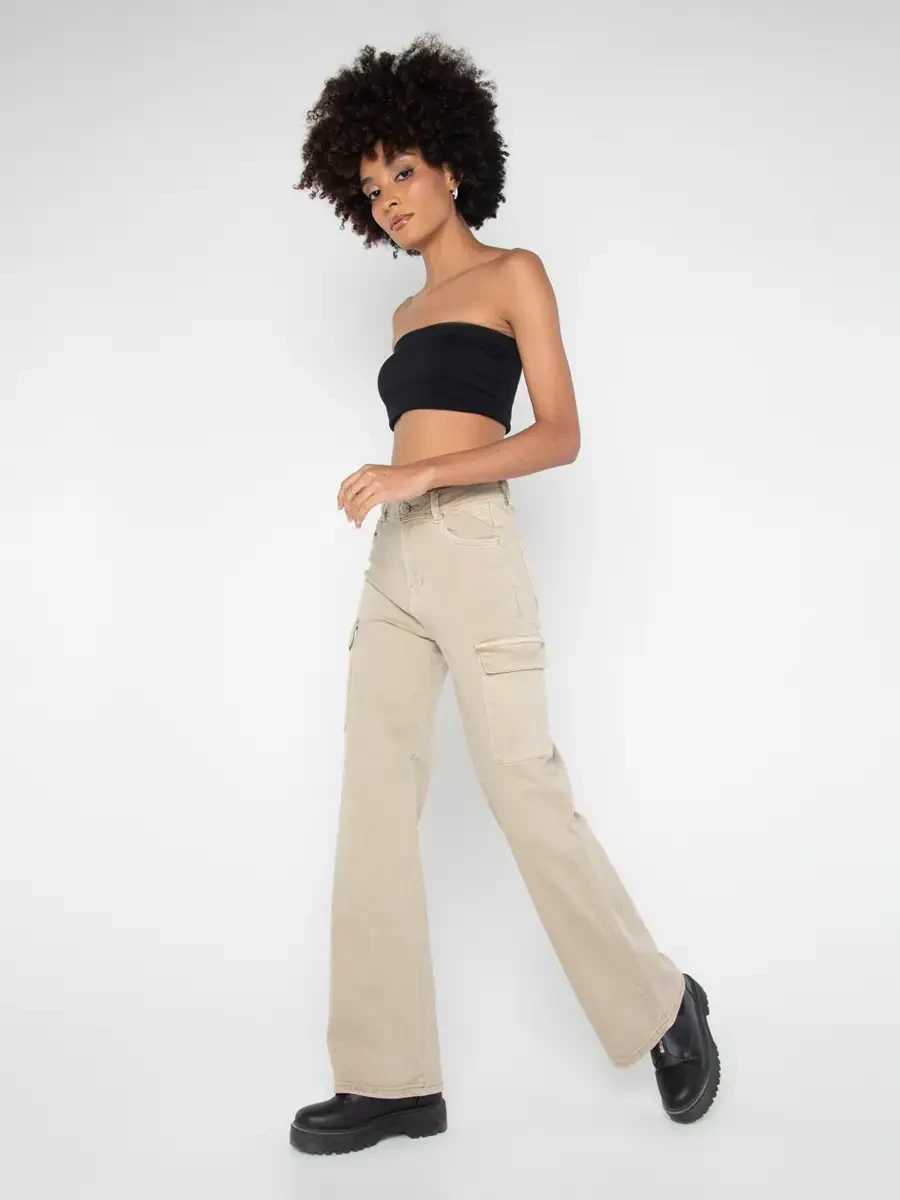 Pantalón Cargo Wide Leg - Bonage