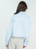 Camisa Cropped de Rayas con Bolsillos - Navigare