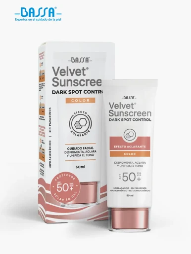 Bassa – Bloqueador Solar Velvet  <em class="search-results-highlight">Dark</em> Spot Control SPF 50