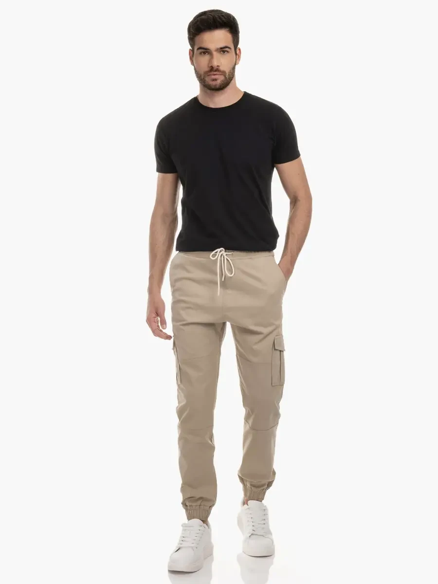 Drazzo - Pantalón Jogger con bolsillo cargo