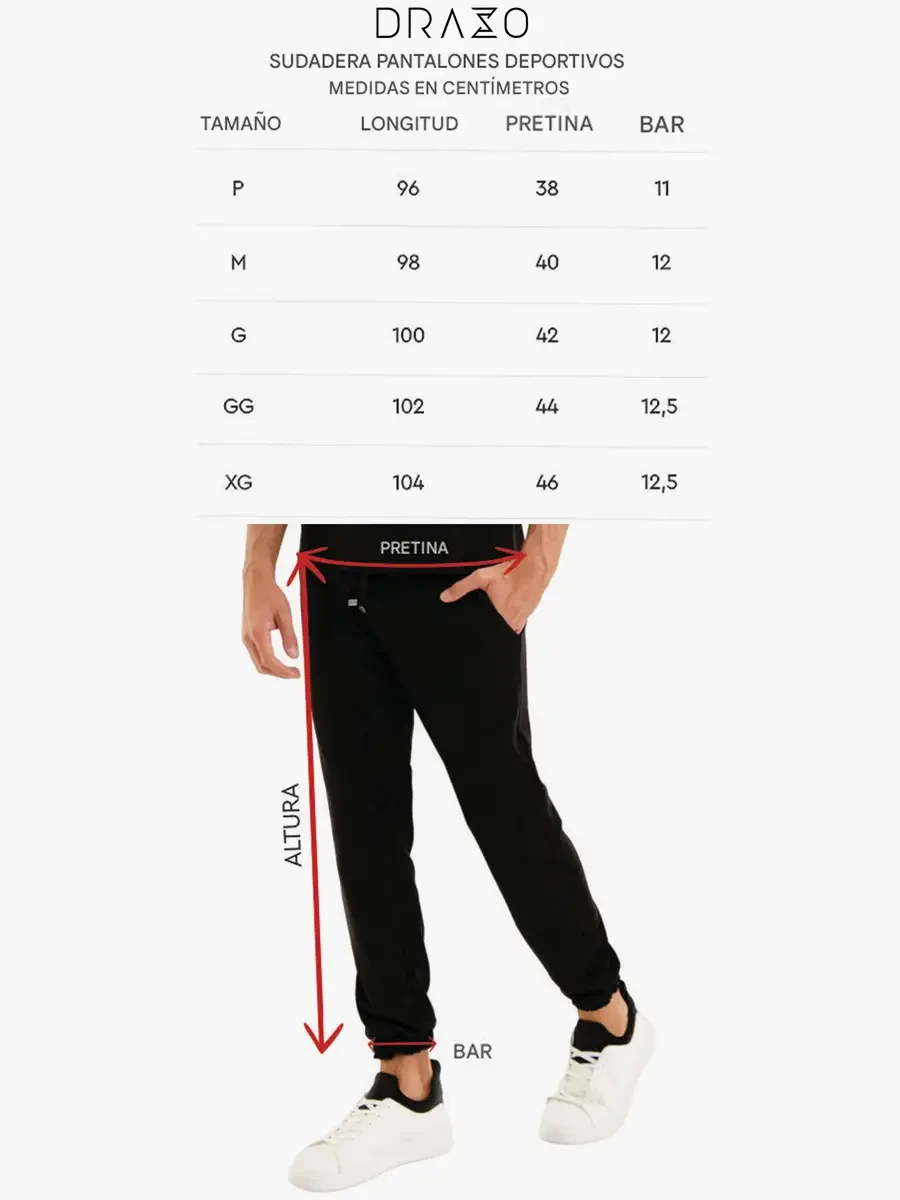 Drazzo - Pantalón Jogger con bolsillo cargo