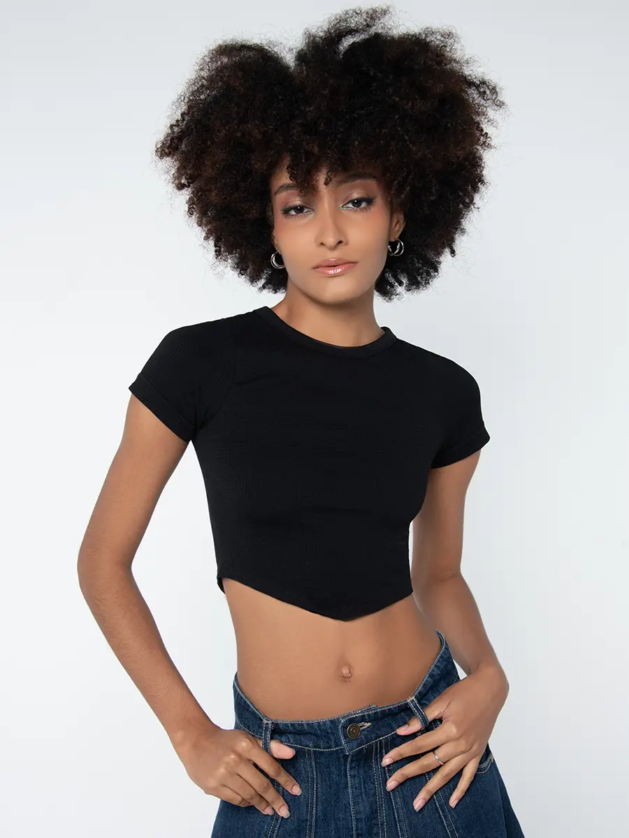 Camiseta Crop - Taxi