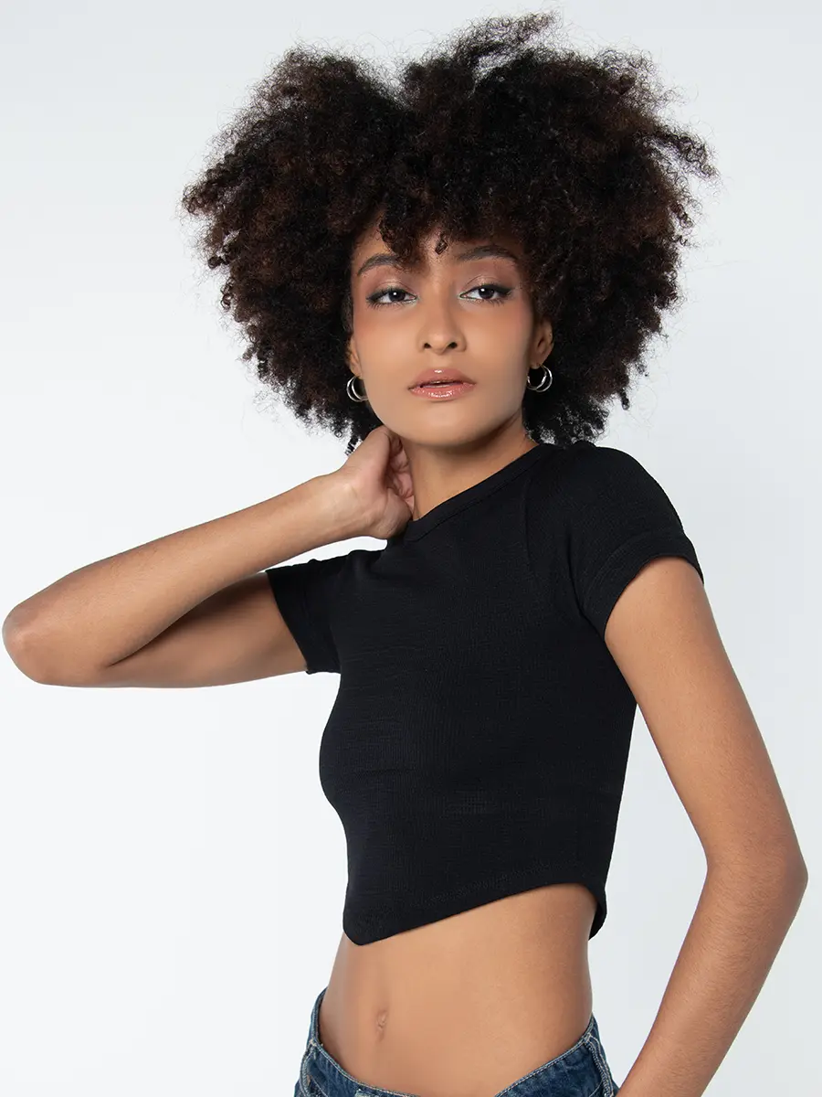 Camiseta Crop - Taxi