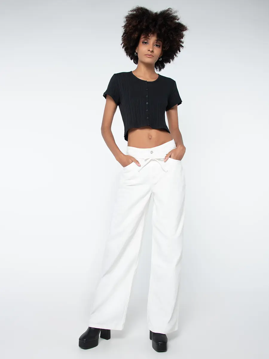 Pantalón Wide Leg - Taxi