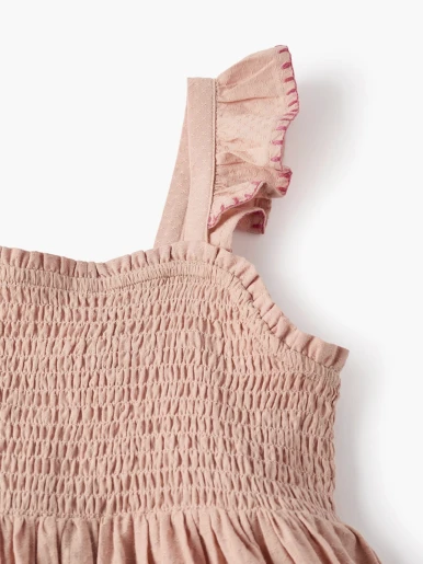 Zippy - Vestido Nido de Abeja Escolar