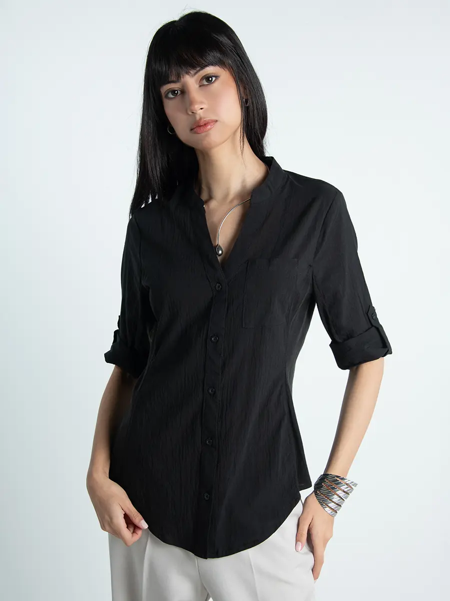Blusa cuello en V