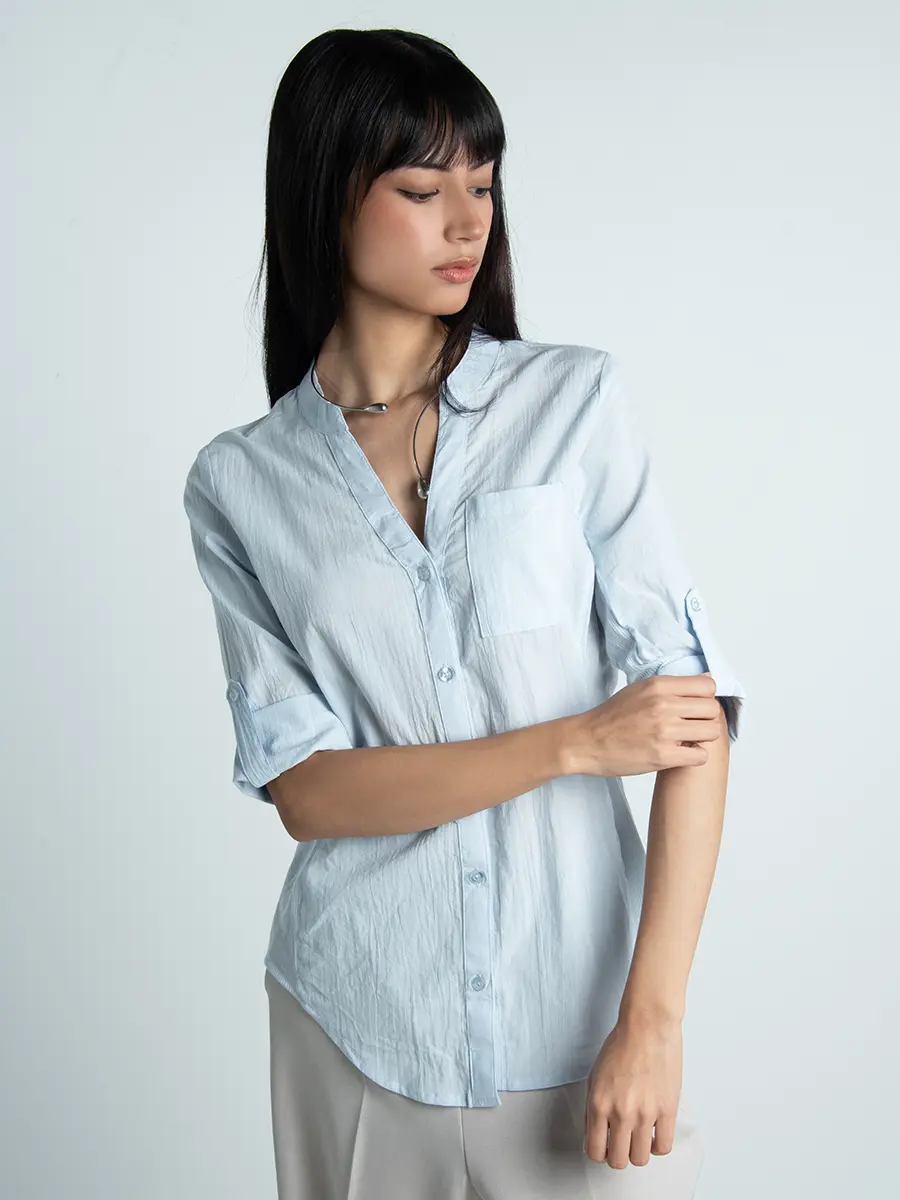 Blusa cuello en V