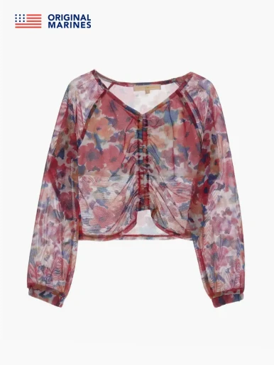 Original Marines - Blusa Floreada Escolar
