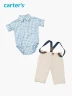 Carter's - Conjunto Camisa + Pantalón con Tirantes
