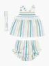 Carter's - Set Pack X3 Blusa + Protector de Pañal + Cintillo