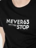 Camiseta Negra con Estampado Gráfico - Navigare
