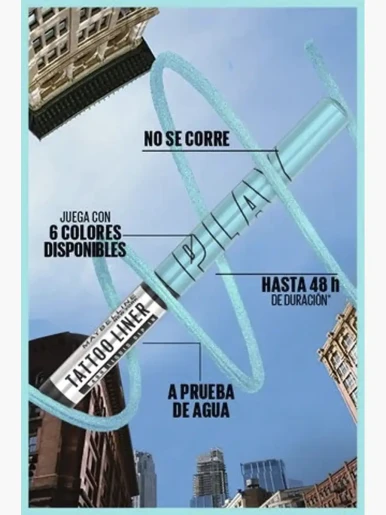 Maybelline - Delineador Líquido Tattoo Liner <em class="search-results-highlight">Ride</em>