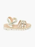 Beppi - Sandalia Casual con Tiras Brillantes