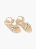 Beppi - Sandalia Casual con Tiras Brillantes