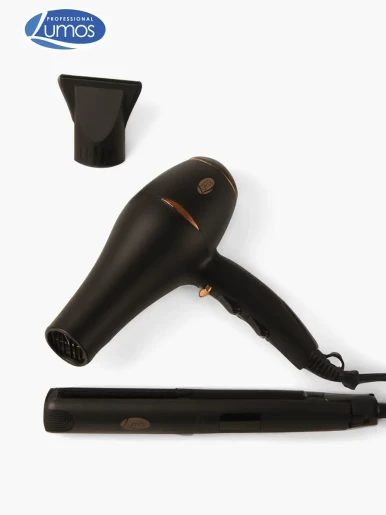 Lumos  - Set Profesional Plancha LED + Secadora