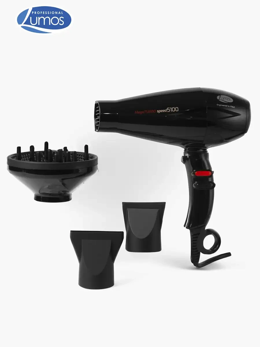 Lumos - Secadora Profesional Mega Turbo Speed 5100 / 2500W con Difusor