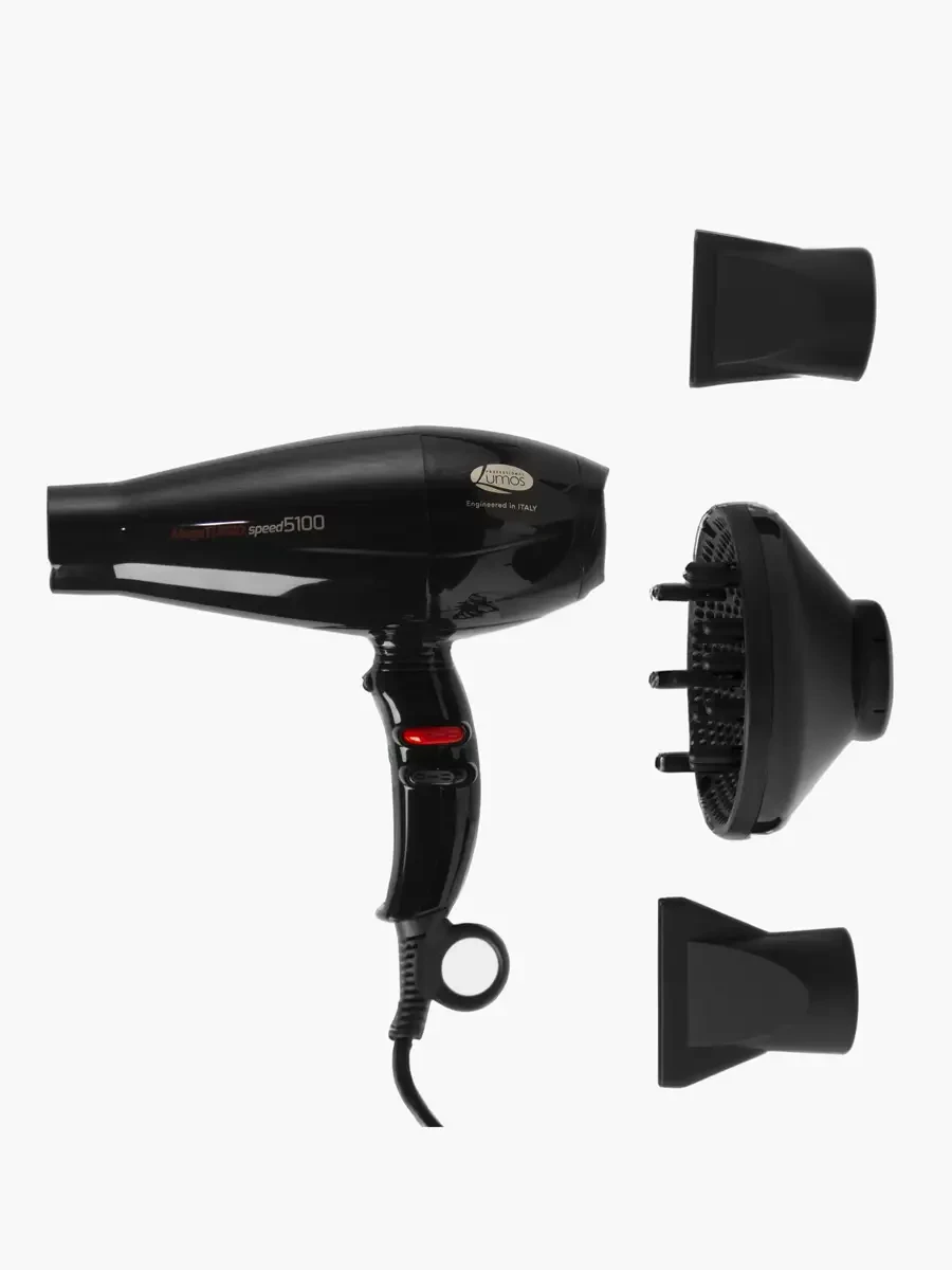 Lumos - Secadora Profesional Mega Turbo Speed 5100 / 2500W con Difusor