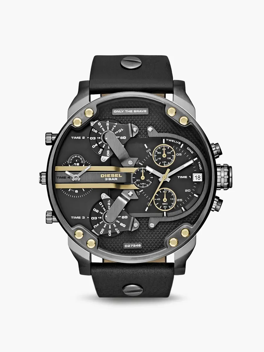 Reloj Diesel Mr. Daddy 20 | Negro con Marrón Oscuro