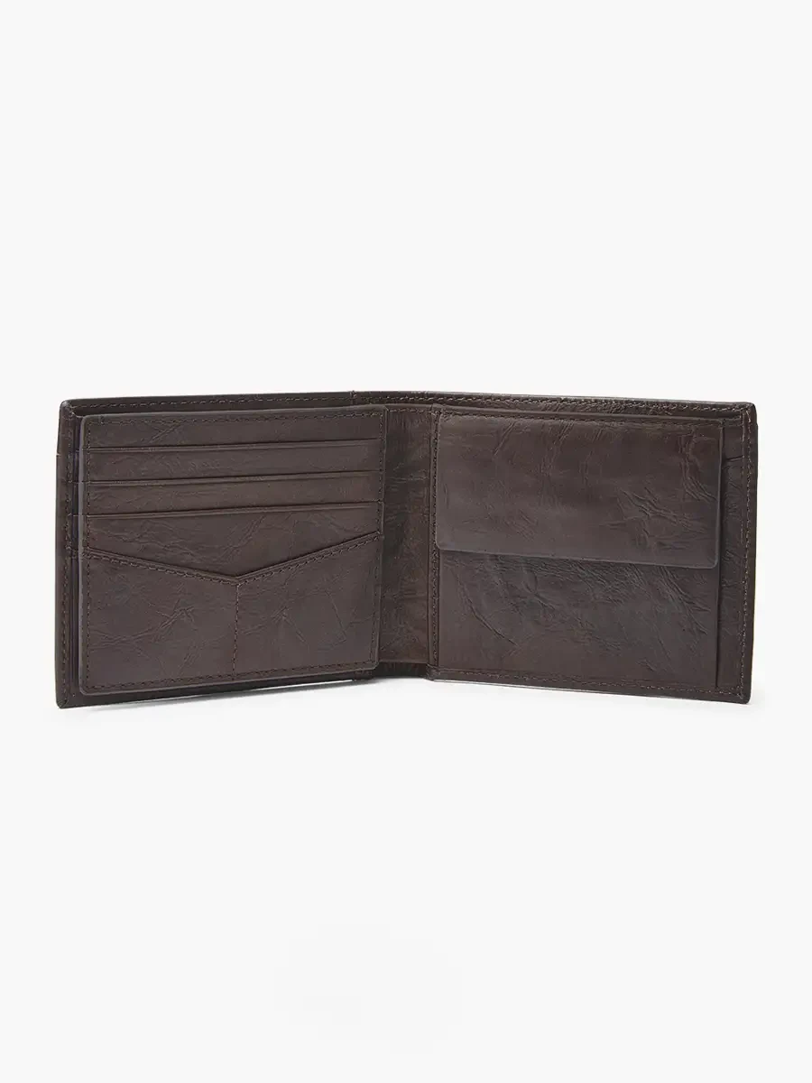 Billetera Fossil Neel con monedero ML3890200 | Café Oscuro