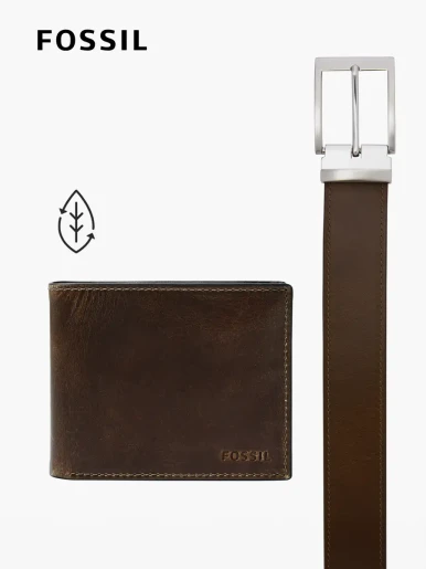 Set Fossil Billetera Derrick MLG0658201 | Café