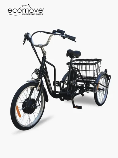 Bicicleta Eléctrica Ebike Ecomove Tryka | Negro