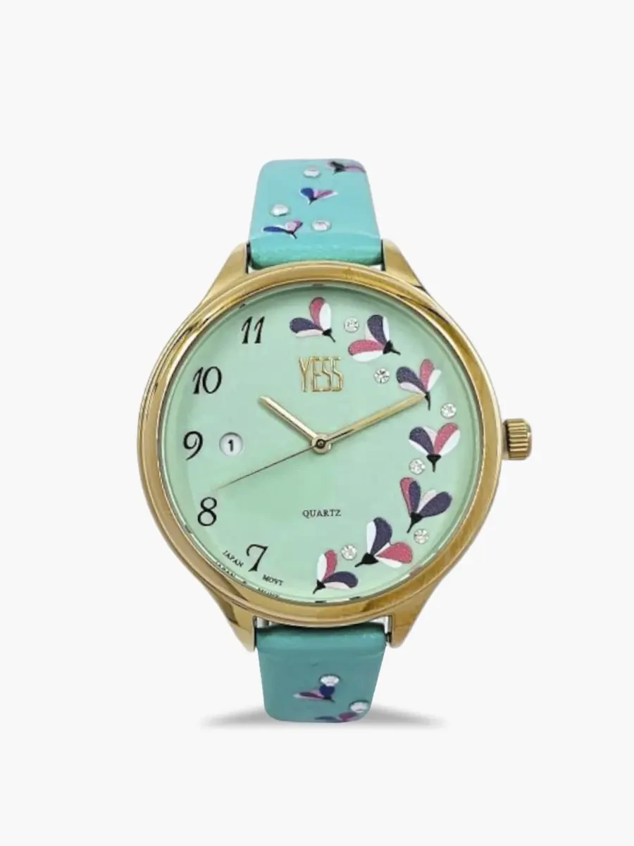 Reloj Yess Análogo de Cuero | Turquesa