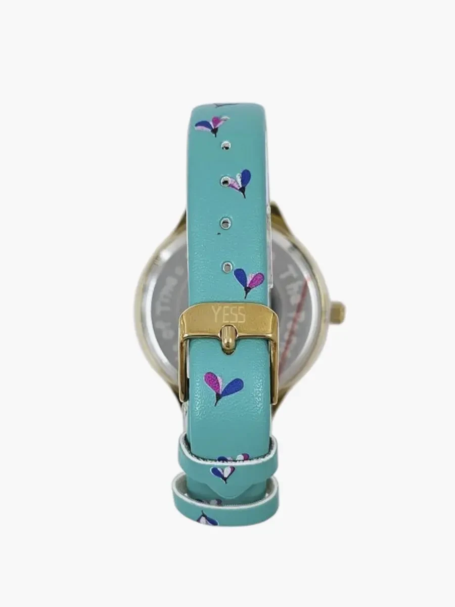 Reloj Yess Análogo de Cuero | Turquesa