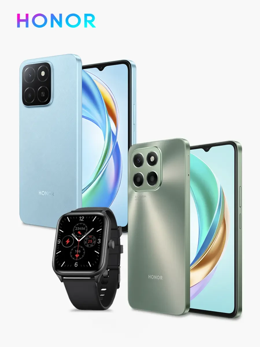 Combo Honor Celular X6B + Celular X5B Plus + Smartwatch
