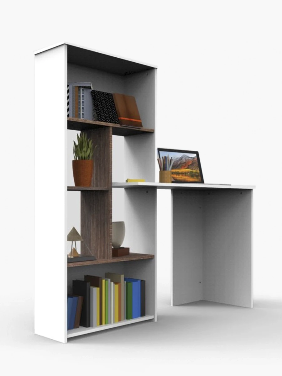 Escritorio Narval Mueble Fácil | Blanco / Arizona